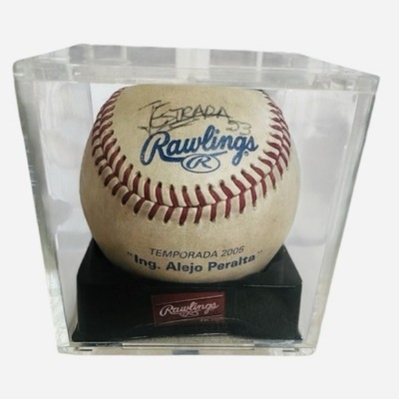 LMB Alejandro Hitt 2005 MultiPlayer Autographed J. Estrada Baseball Display Case - Picture 5 of 6